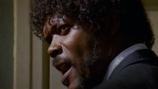 Jules saying Ezekiel 25:17 in Pulp Fiction