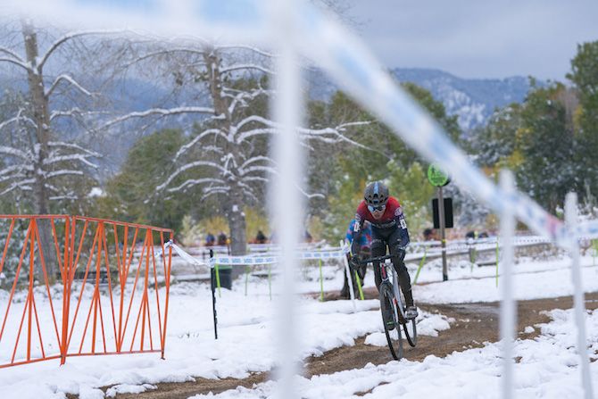 Eric Brunner took second place on the second day of racing at the 2018 US Open of Cyclocross