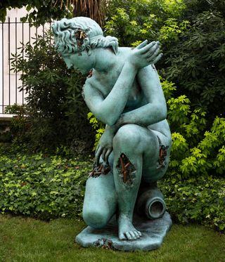 Daniel Arsham sculpture, part of 20 Ans exhibition at Perrotin