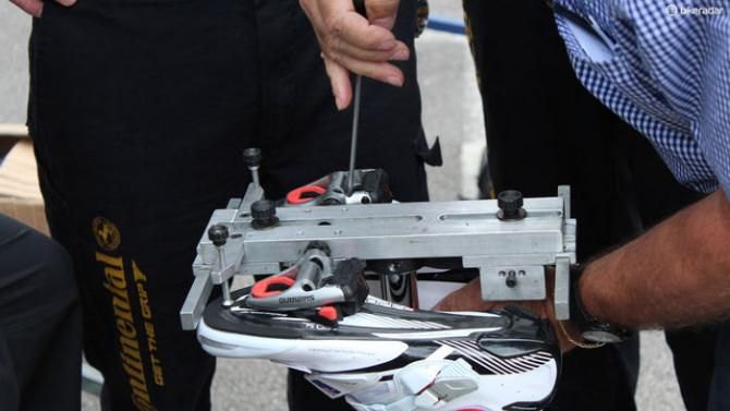 While this system does assume that multiple shoes will have identical outsoles, it seem to be a great way to replicate cleat position