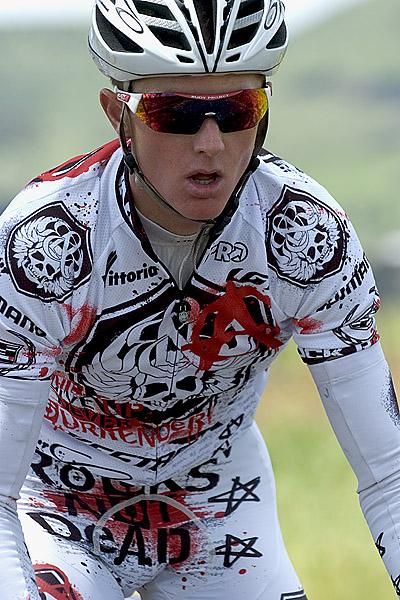 David Tanner (Rock Racing) was another rider to miss the break that split the race apart during the opening thirty kilometres.