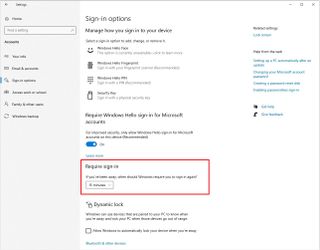 Windows 10 Require Password Wakeup