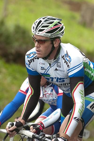 Matthew Rice is riding for the Pure Tasmania/TIS team on the tour after severing ties with the Jelly Belly team. Rice is searching for a new team at the completion of the race.