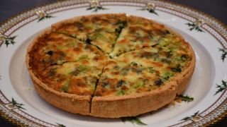 The coronation quiche can be served hot or cold