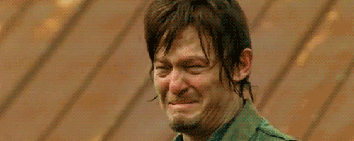 The Daryl Dixon Crying GIF