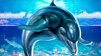 Ecco the Dolphin key art from the original Sega game