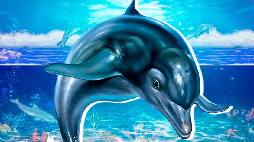 Ecco the Dolphin key art from the original Sega game