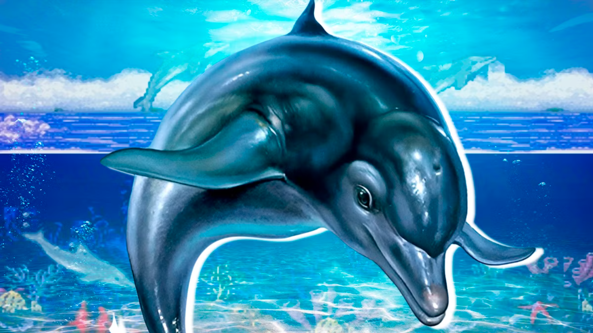 Ecco the Dolphin key art from the original Sega game