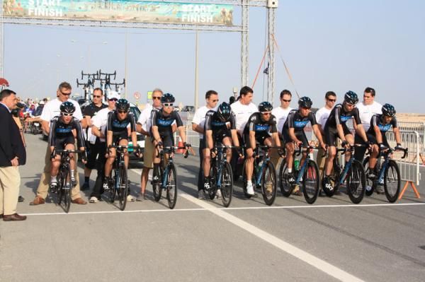 Team Sky finished in third place behind Garmin and Quick Step