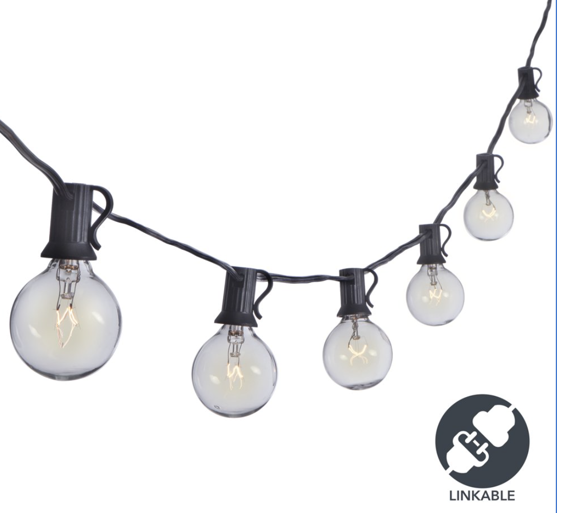 Lumabase 30 LED Bulb Solar Ball String Lights