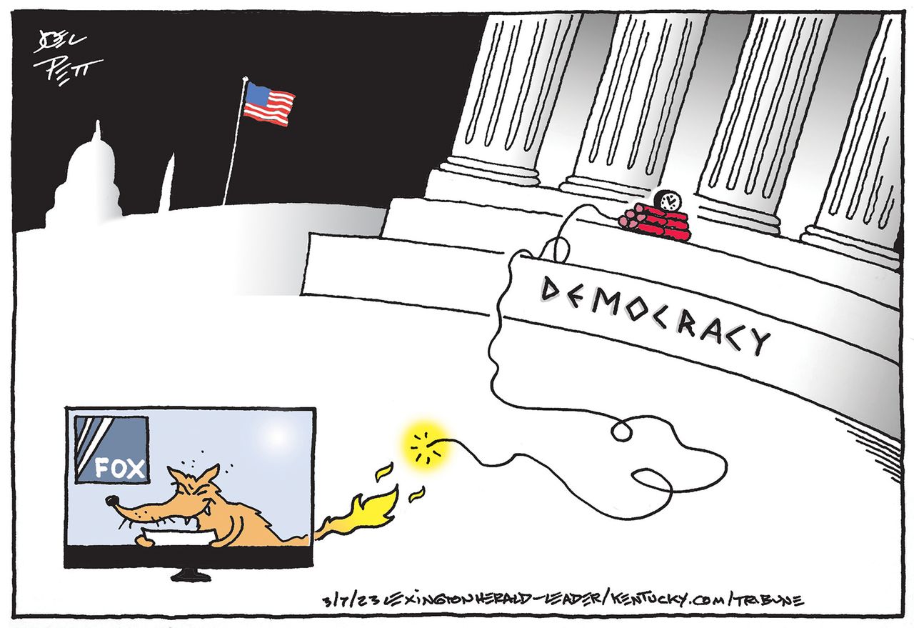 Political cartoon 