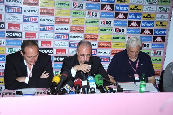 The post-stage 3 press conference was attended by race officials