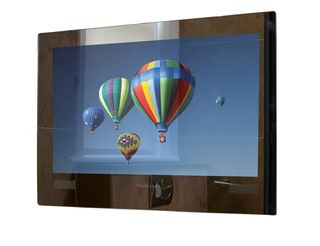 A black-edged TV with mirror finish