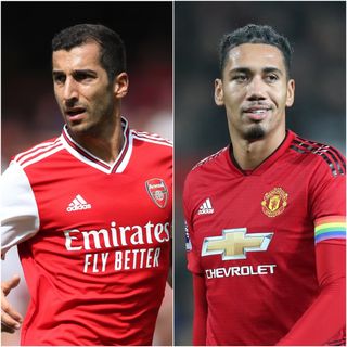 Henrikh Mkhitaryan and Chris Smalling