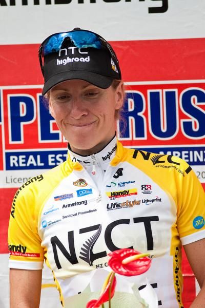 NZCT tour leader, Judith Arndt (HTC-Highroad).