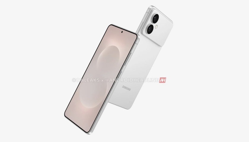 A leaked render of the Samsung Galaxy S26 Edge.