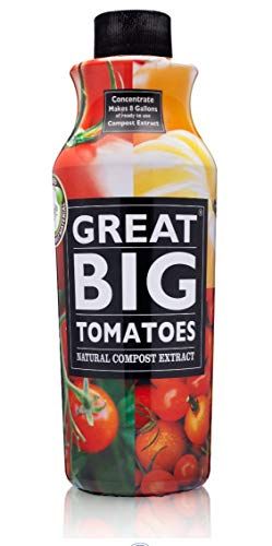 Great Big Tomatoes – Soil and Fertilizer Booster to Grow the Tastiest Tomatoes and Veggies; 32 Ounce Concentrate (makes 8 Gallons)