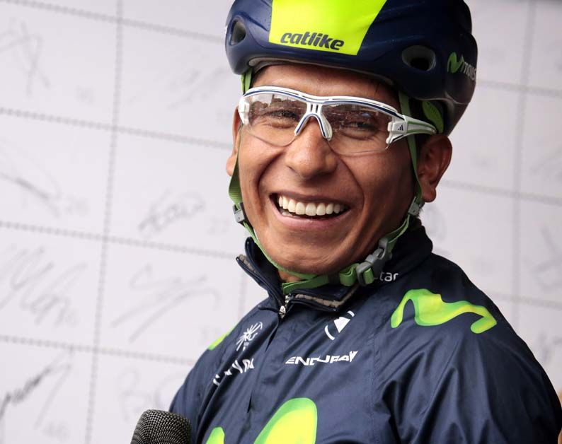 Nairo Quintana took to the cobbled for the first time in 2015