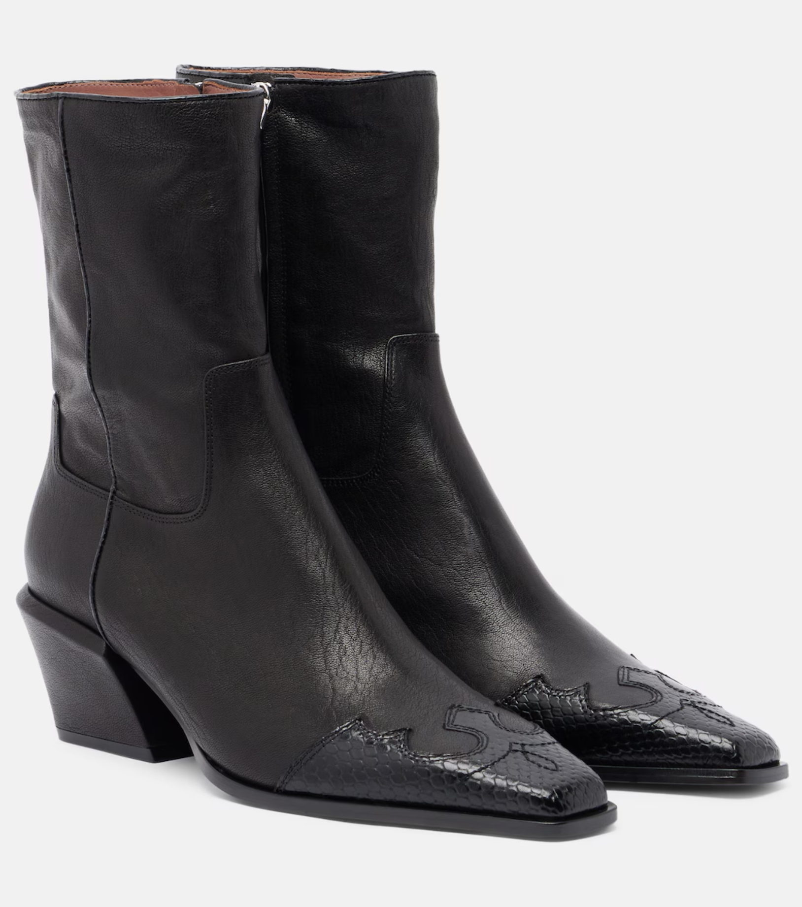 Paris Texas, Bettina Leather Cowboy Boots