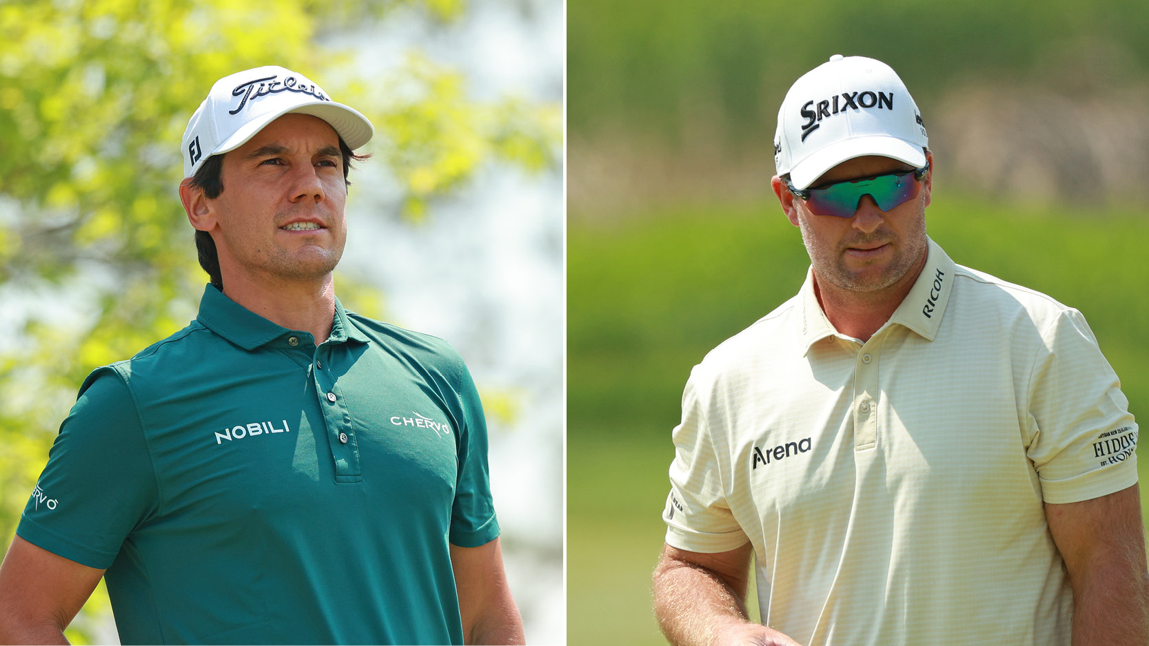 Matteo Manassero (left) and Ryan Fox (right)