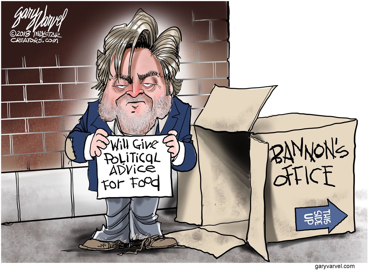 Political Cartoon Us Bannon Fired The Week 