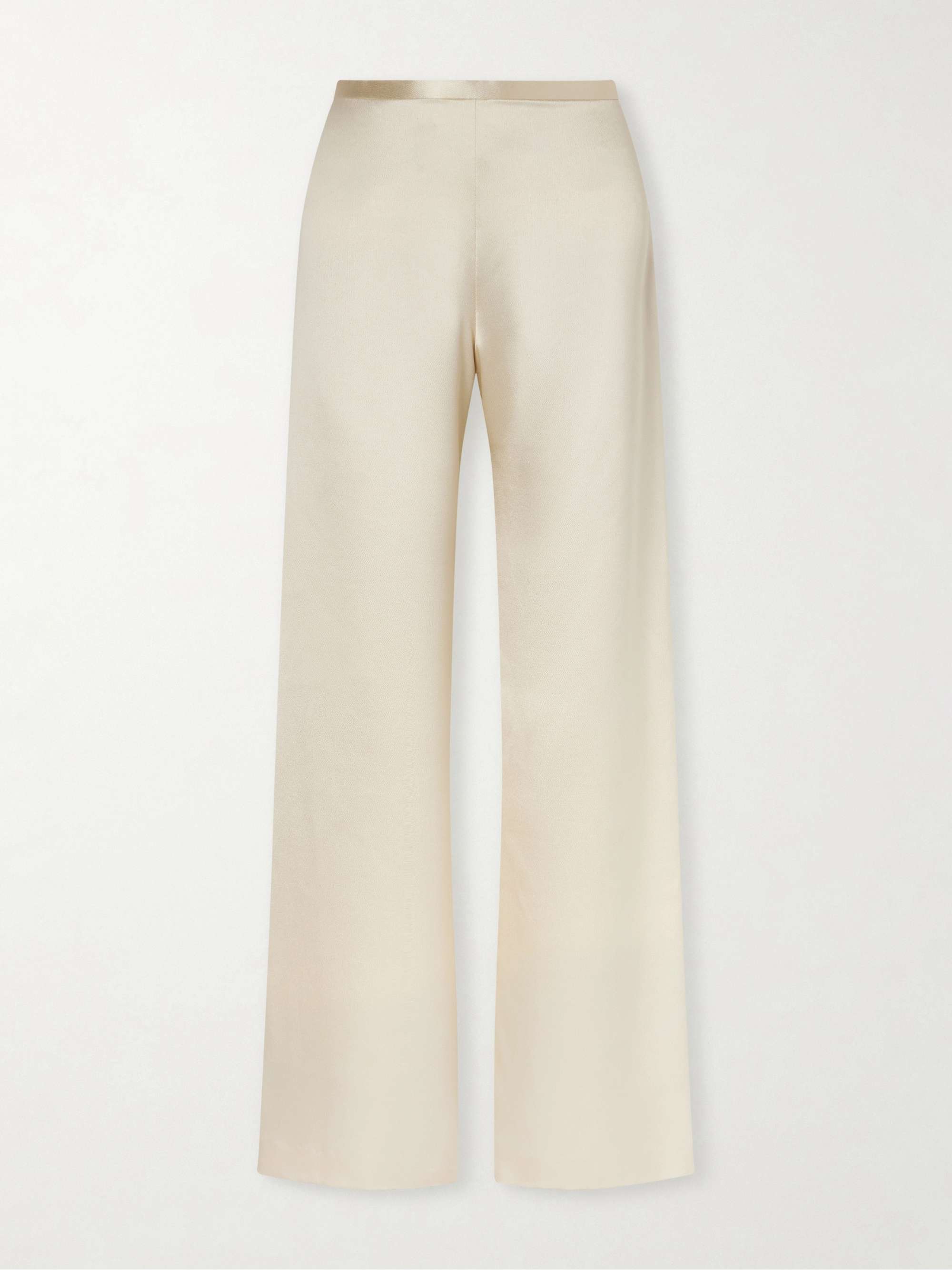 Ardyn Hammered-Silk Wide-Leg Pants