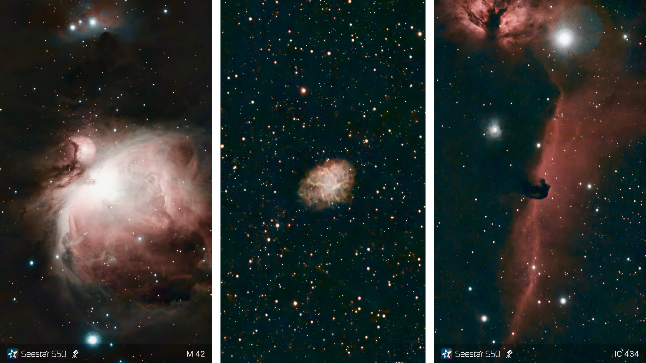 images from the ZWO SeeStar S50