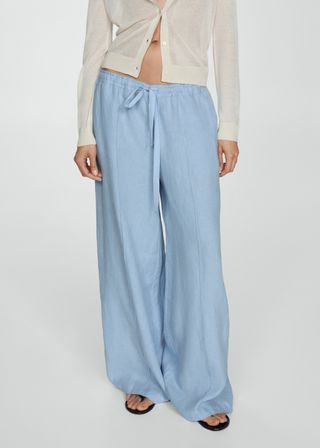 100% Linen Wideleg Pants