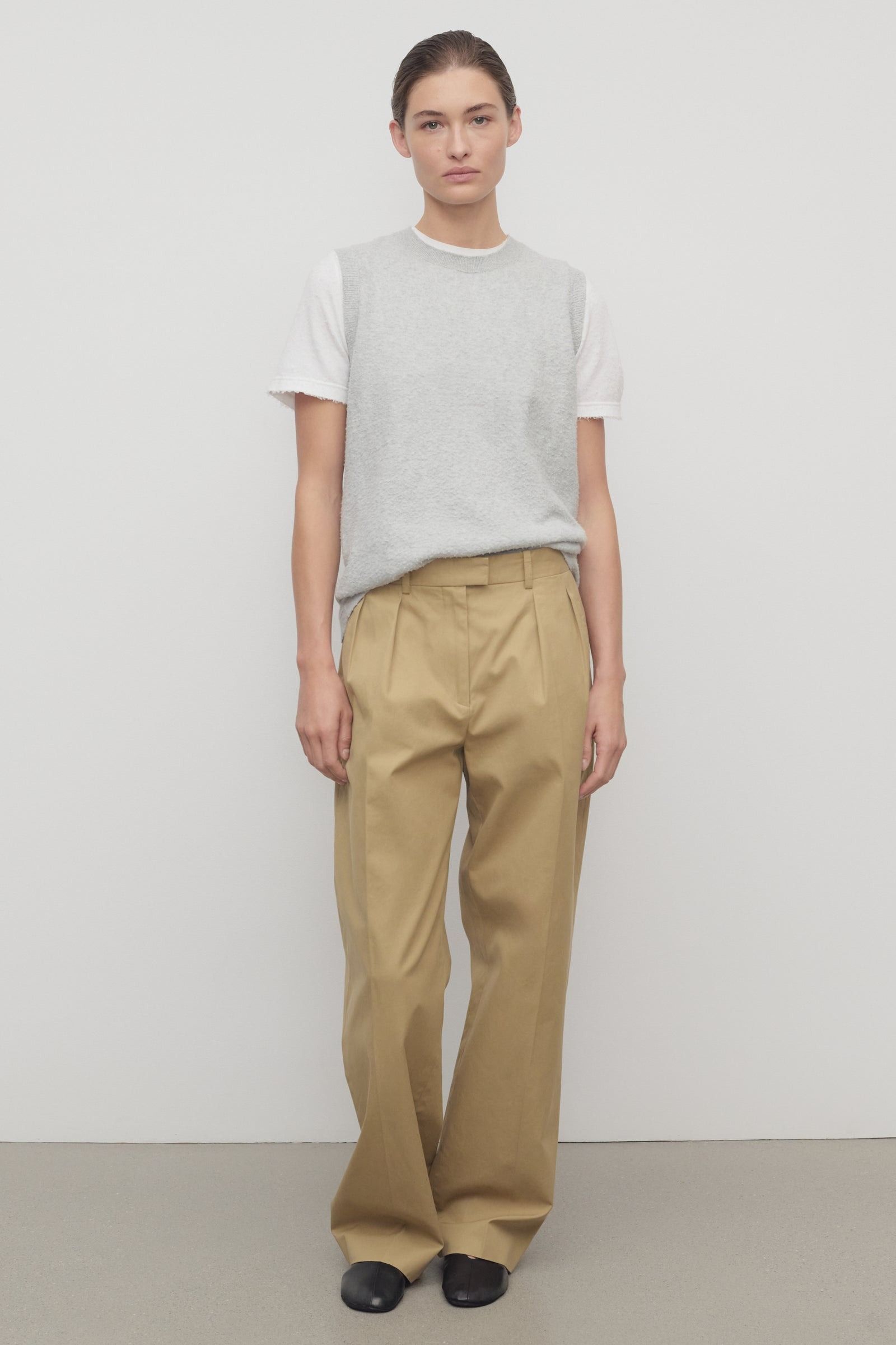 Alfidis Pant in Cotton and Cashmere