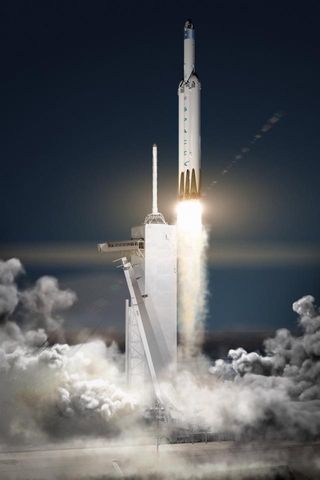 To send Red Dragon to Mars, SpaceX is building a mega-rocket it calls the Falcon Heavy. Based on the company's successful Falcon 9, Falcon Heavy consists of three core rocket stages, each of which is equipped with landing legs for reusability. Reusabilit