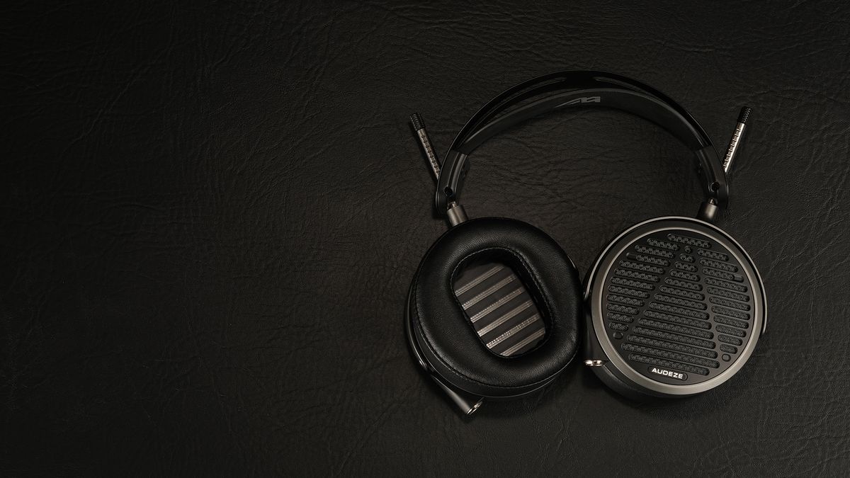A selection of three different Audeze headphones.
