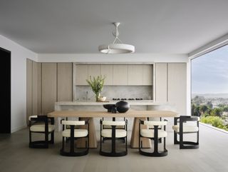 kitchen and dining at Mandarin Oriental Residences Beverly Hills by 1508's London