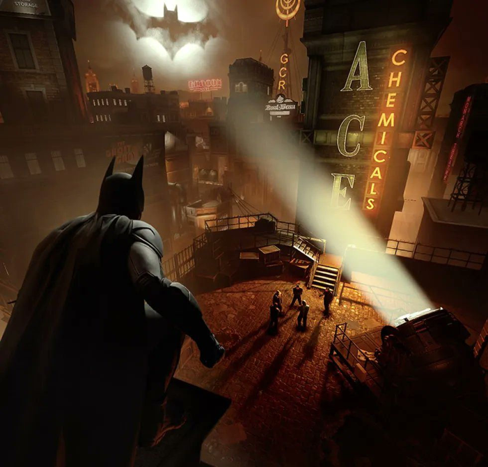 Screenshots from Batman Arkham Shadow showing stealth missions