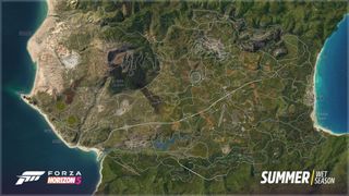 Screenshot of the full Forza Horizon 5 map.