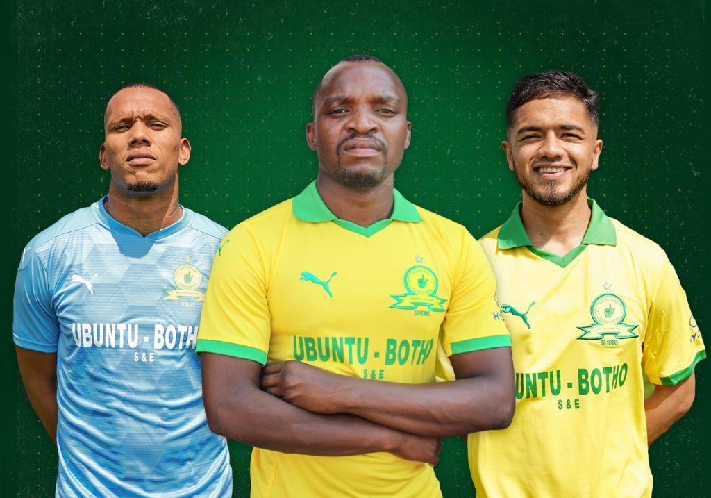 Mamelodi Sundowns trio Ricardo Goss, Gift Motupa and Haashim Domingo