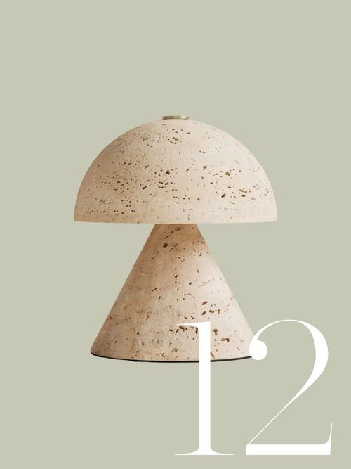 Rechargeable Small Tavertine Mushroom