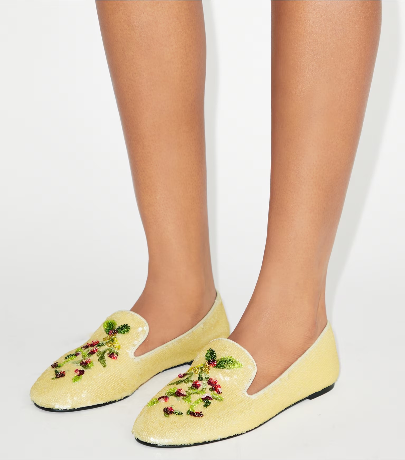 Smoking Slipper in Yellow, Size 10