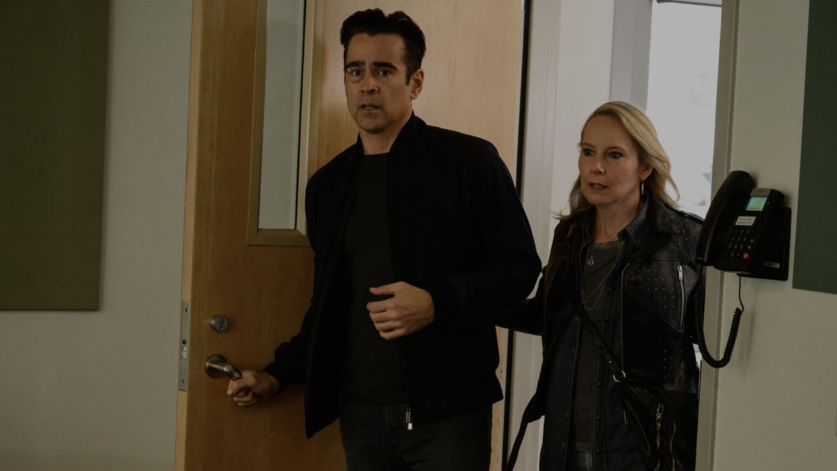 Colin Farrell and Amy Ryan in Sugar episode 7 on Apple TV Plus