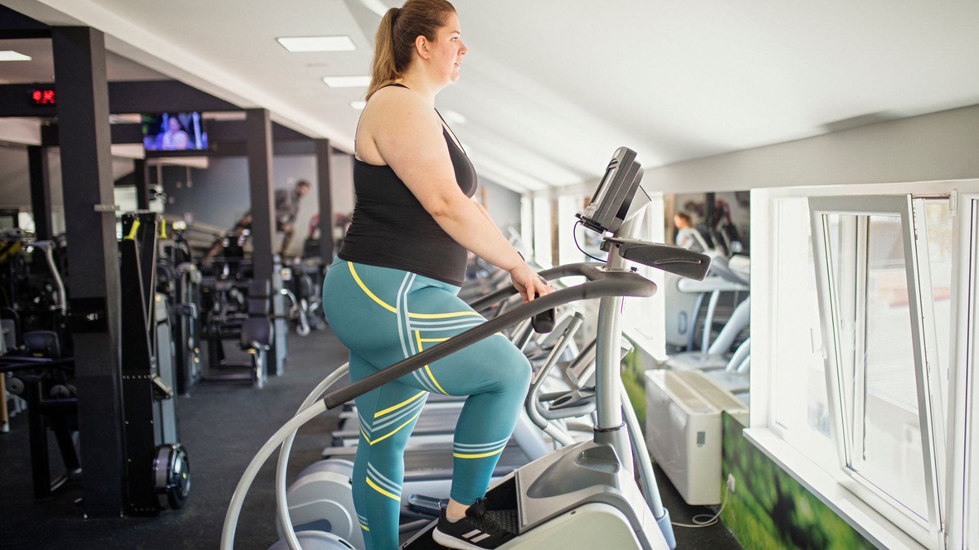 woman on stairmaster