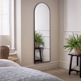 Habitat Black Full Length Arch Wall Mirror - 150x50cm