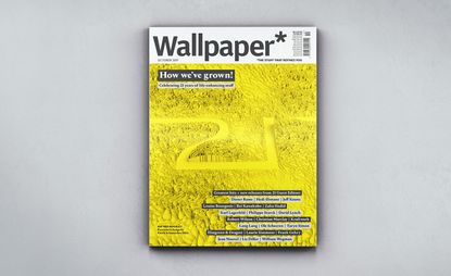 Yellow cover for Wallpaper magazine