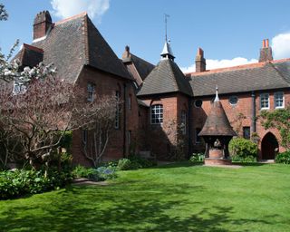 Gardens at the William Morris Red House in Kent, UK