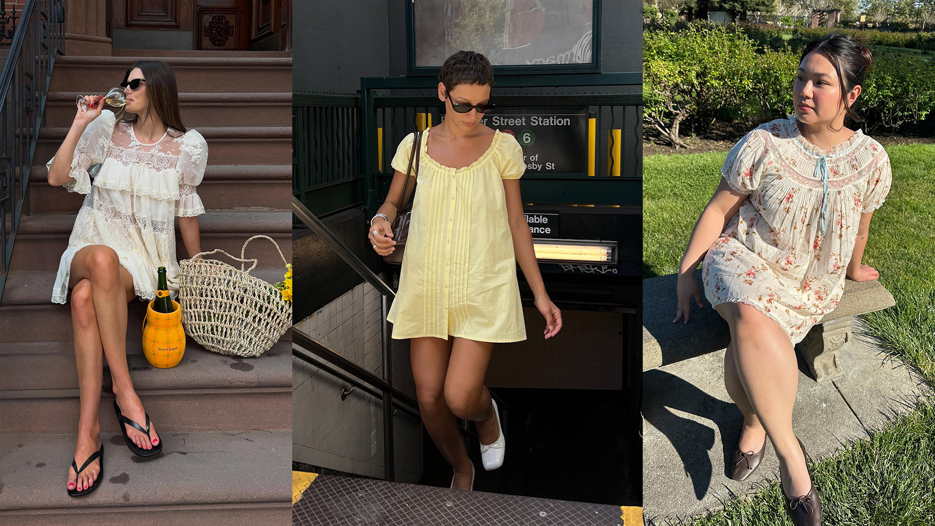 women wearing babydoll dresses