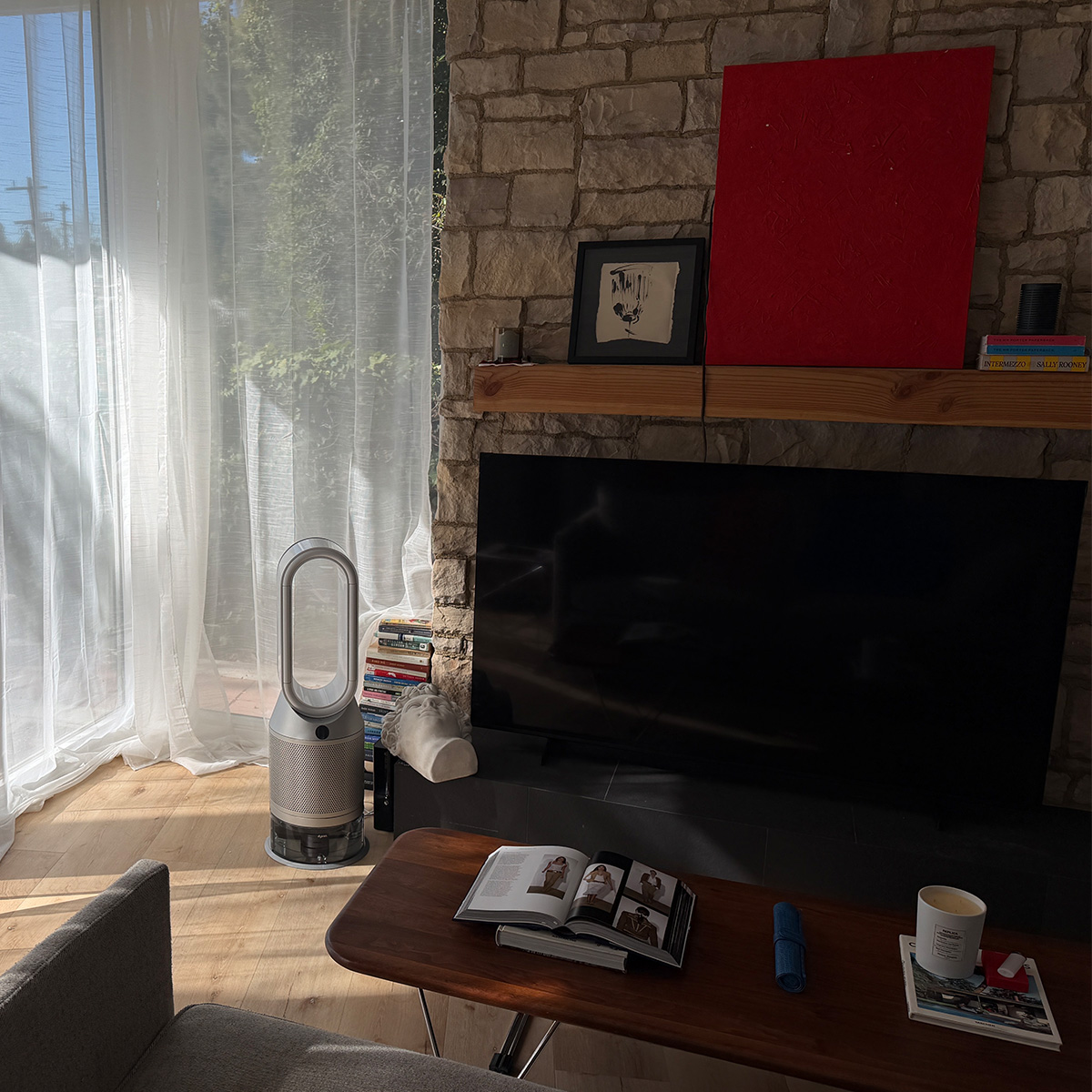 A photo of Eliza Huber's living room.