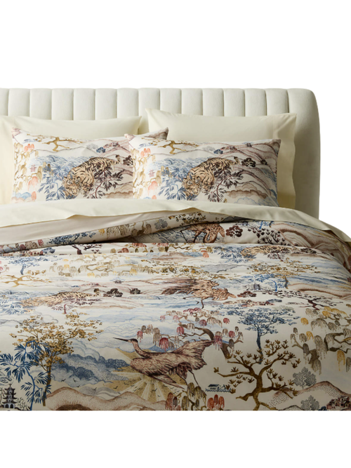 Sloane Organic Cotton Sateen  Duvet Cover