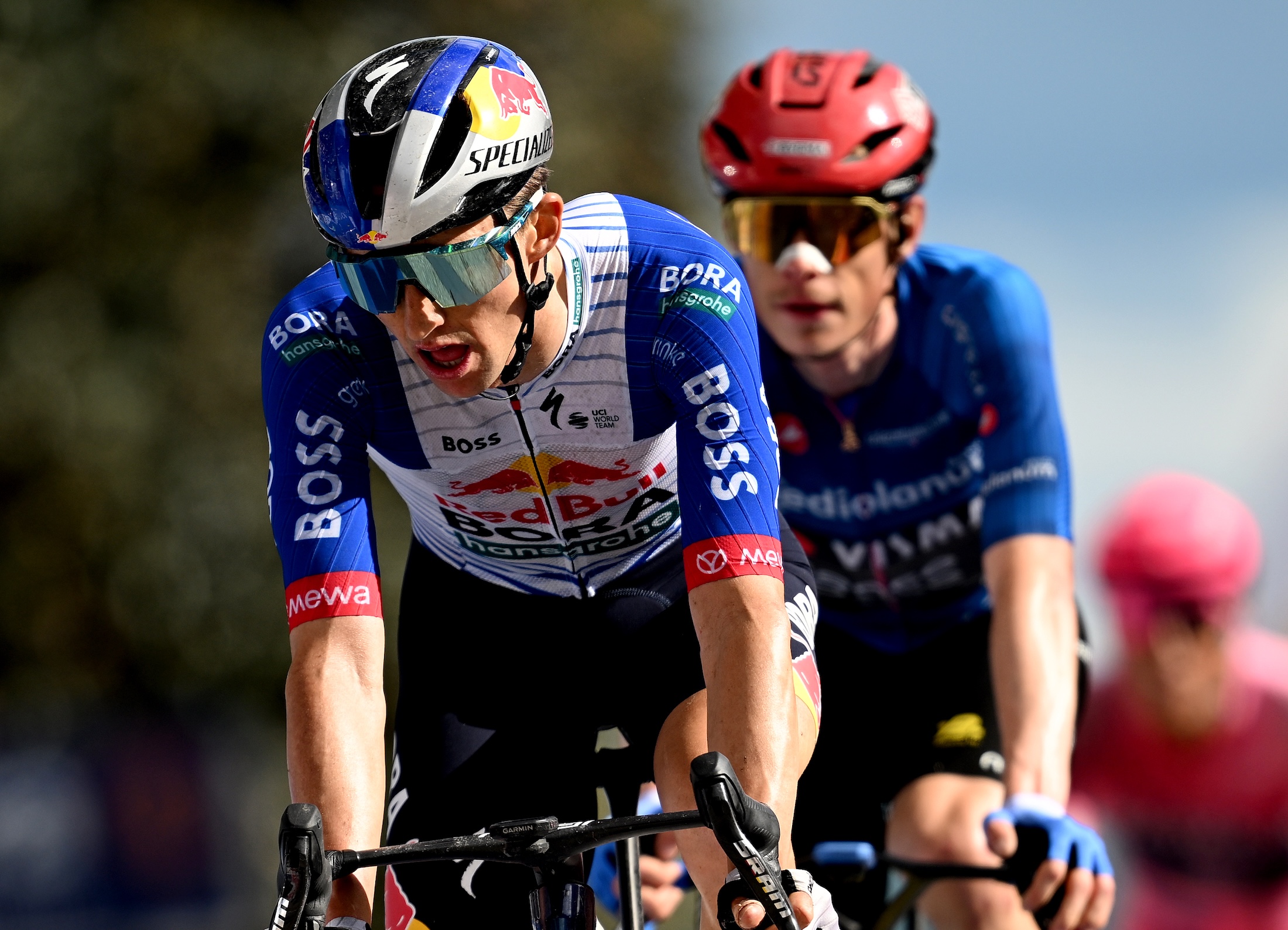 FERMO, ITALY - MAY 16: Jai Hindley of Australia and Team Red Bull - BORA - hansgrohe crosses the finish line  during the 109th Giro d'Italia 2026, Stage 8 a 156km stage from Chieti to Fermo 315m / #UCIWT / on May 16, 2026 in Fermo, Italy. (Photo by Dario Belingheri/Getty Images)