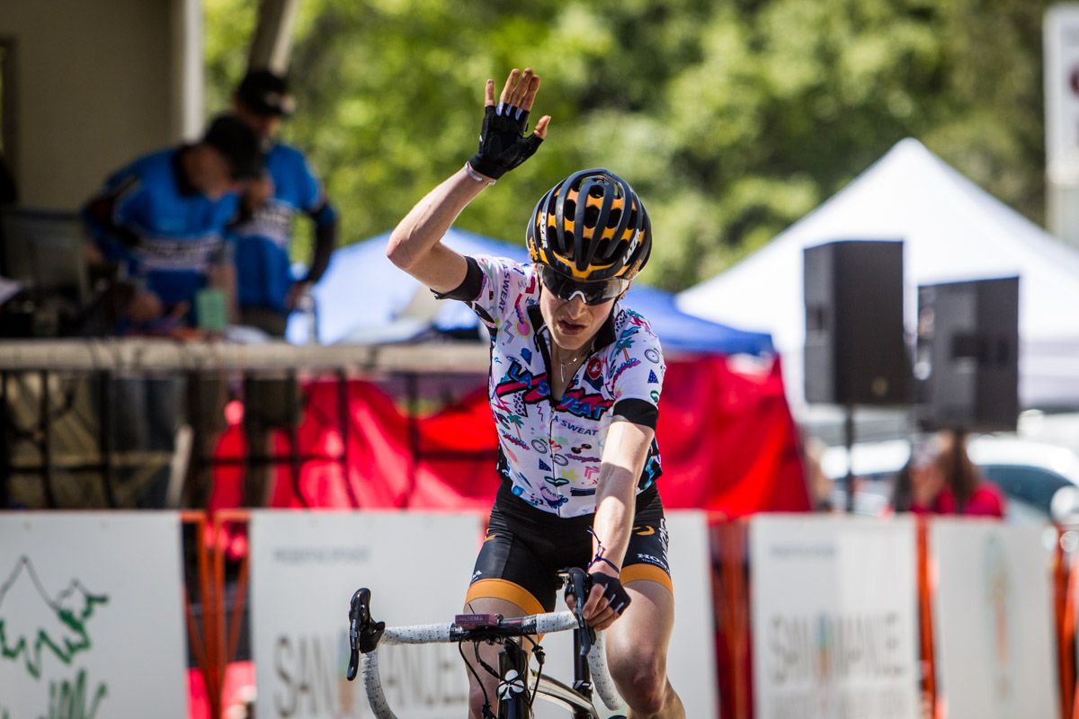 Mara Abbott (LA Sweats) took the win in the women&rsquo;s race