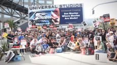 Writers Guild of America strikers picket Universal Studios