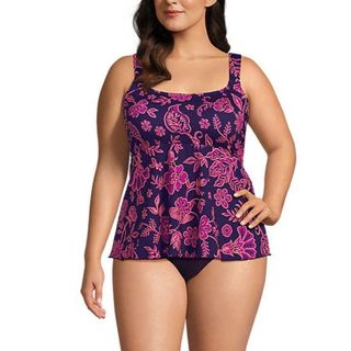 Lands End Flutter Tankini Top