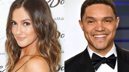 minka kelly trevor noah grammys host